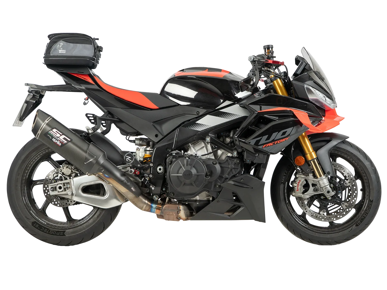 Hepco en Becker Sportrack bagage drager Aprilia Tuono V4 1100 / Factory (2025-) HE67077160001 2