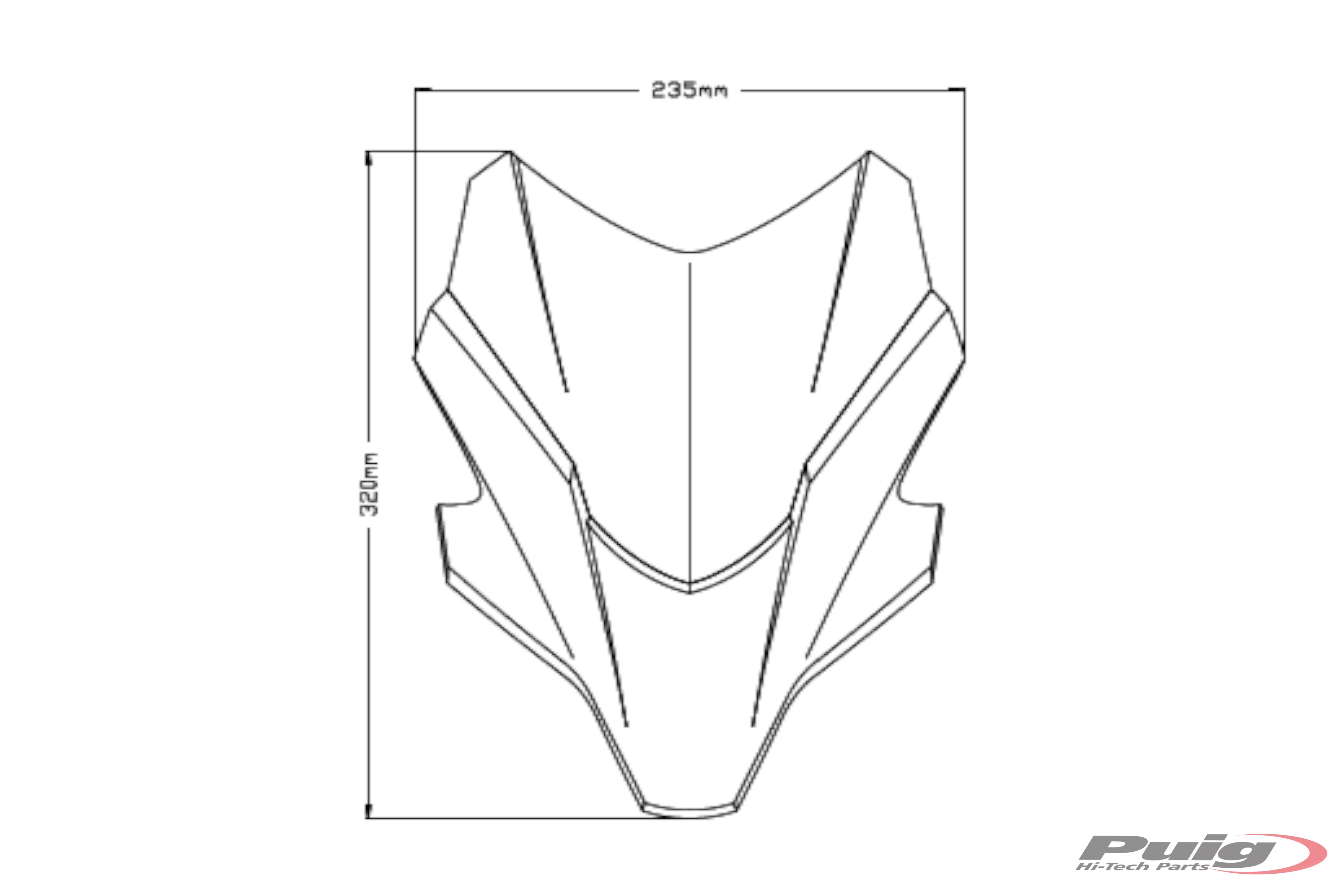 Puig windscherm Yamaha MT07 vanaf 2021 Sport 