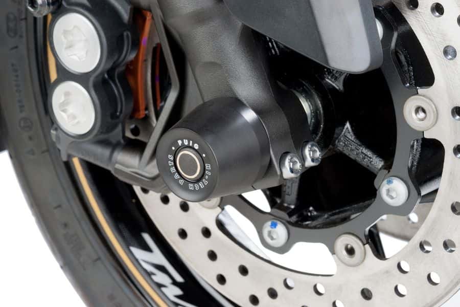 Puig as valdoppen Yamaha MT03 / YZF-R3 voorzijde 