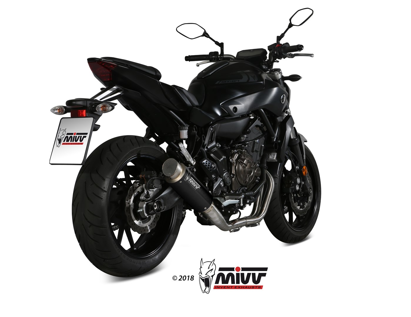 MIVV GP Pro compleet uitlaatsysteem Yamaha MT07 (2014-2020) BI-1088206002 2