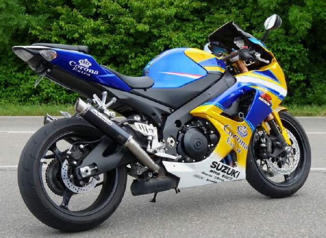 Bodis uitlaat Suzuki GSX-R1000 2007-2008 GP1 RVS zwart 4 in 2