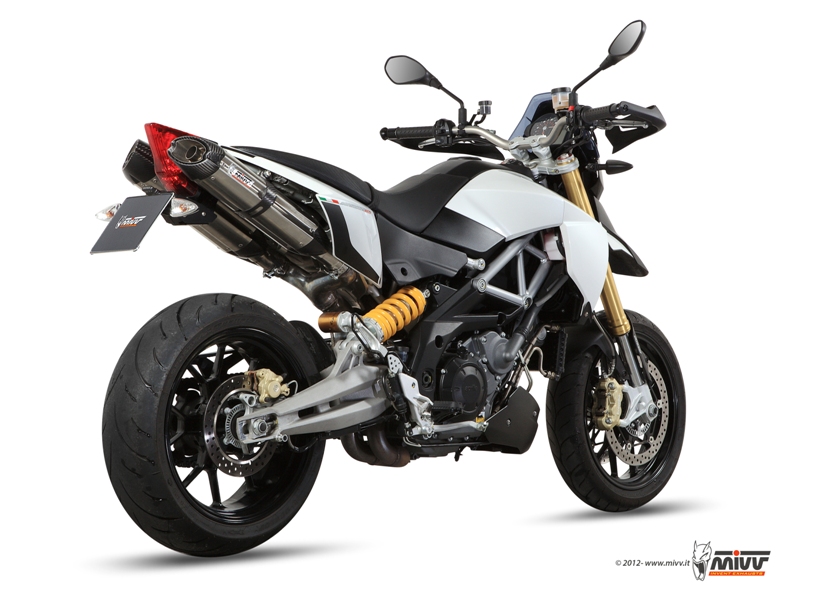 MIVV Suono Double Slip On uitlaat Aprilia Dorsoduro 1200 (2011-2016) BI-1089492001 1