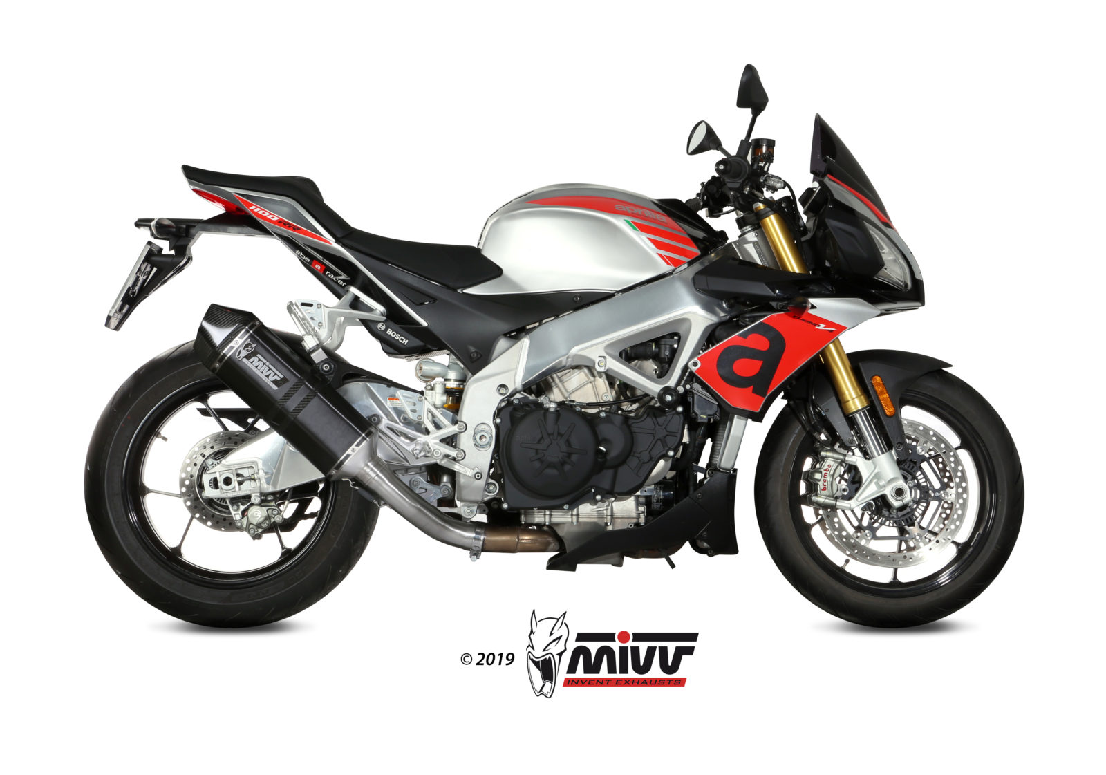 MIVV Speed Edge Slip On uitlaat Aprilia Tuono V4 1100RR (2018-2020) BI-1101609 1