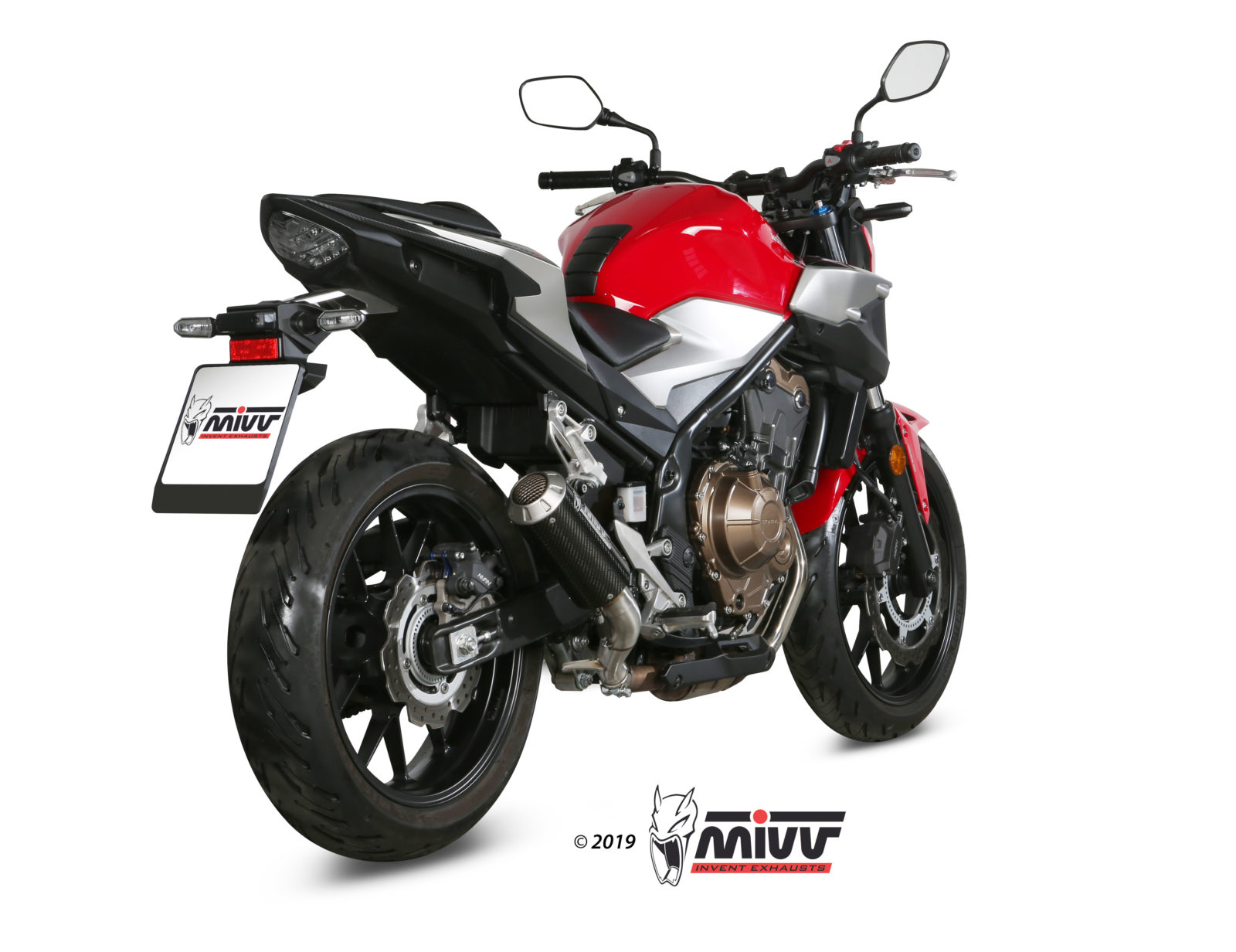 MIVV MK3 Slip On uitlaat Honda CB500F ABS (2019-2024) BI-1101472 2