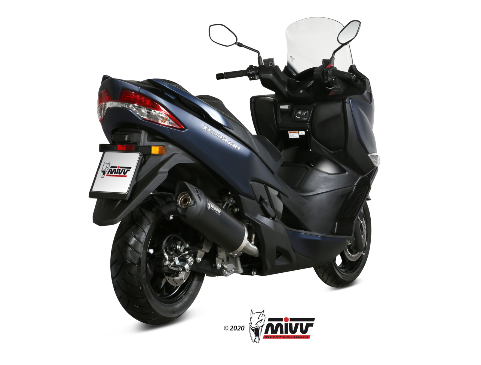 MIVV Mover Slip On uitlaat Suzuki Burgman 400 ABS (2017-2020) BI-1096378001 1