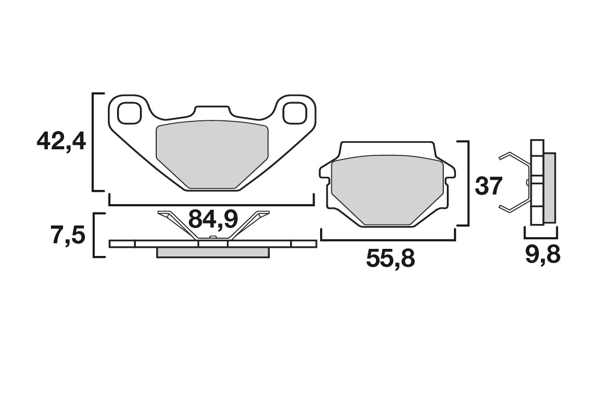 Brembo remblokken