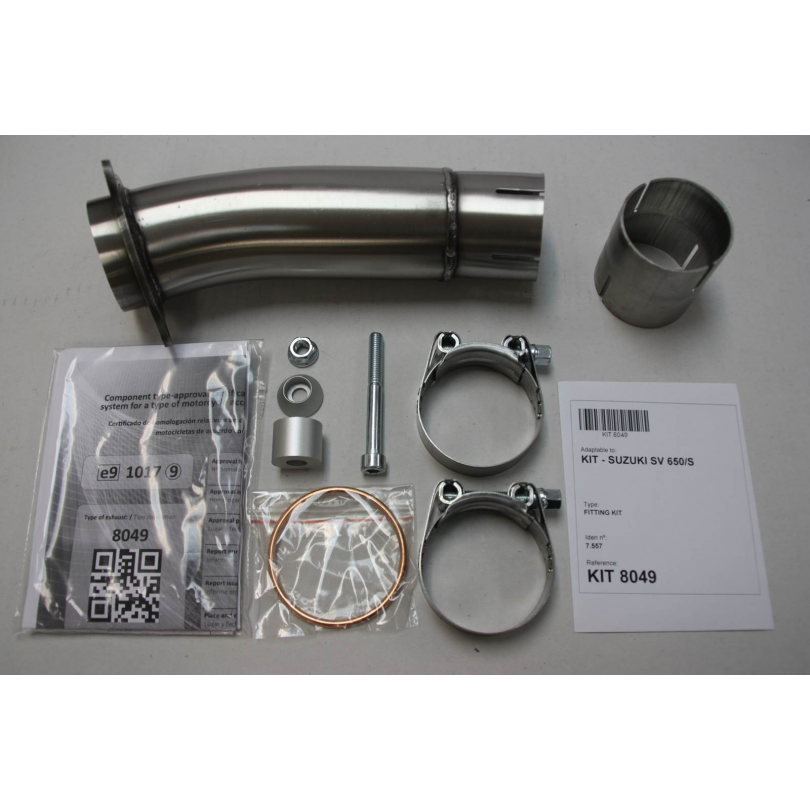 Ixil Hexoval Xtrem Evolution uitlaat Suzuki SV650N / S (1999-2003) BI-1111309 1