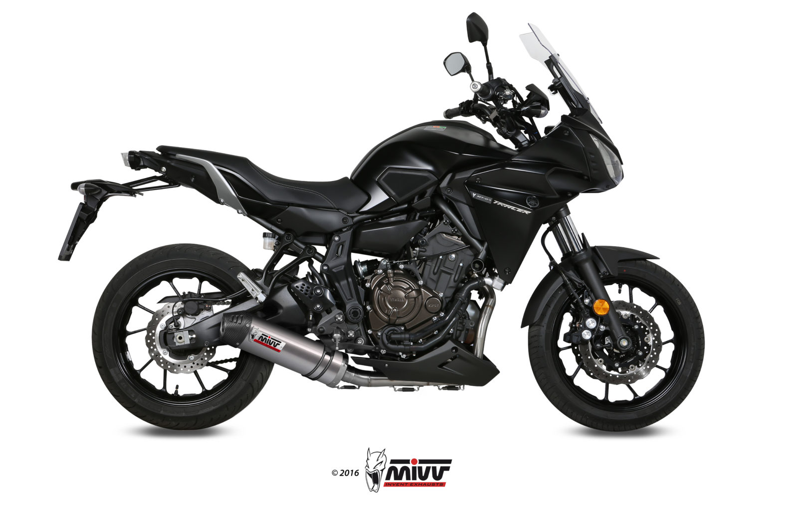 MIVV Oval compleet uitlaatsysteem Yamaha Tracer 7 / 700 (2016-2024) BI-1122901001 1