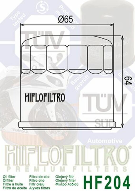Hiflo HF204 oliefilter