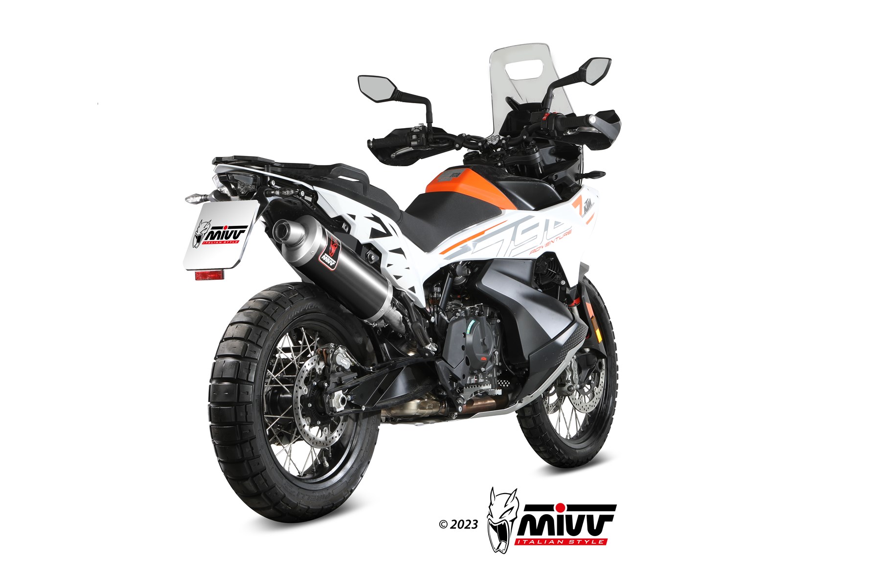MIVV Dakar Slip On uitlaat KTM 790 / 890 Adventure / R / Rally (2019-) BI-1125723001 4