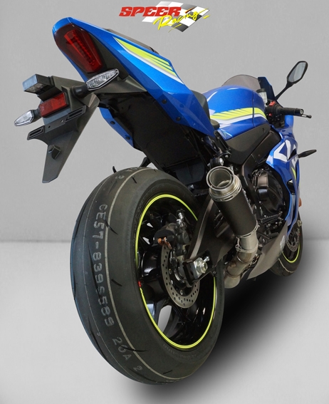 Bodis uitlaat Suzuki GSX-R1000 vanaf 2017 GPC-RS2 RVS zwart / titanium