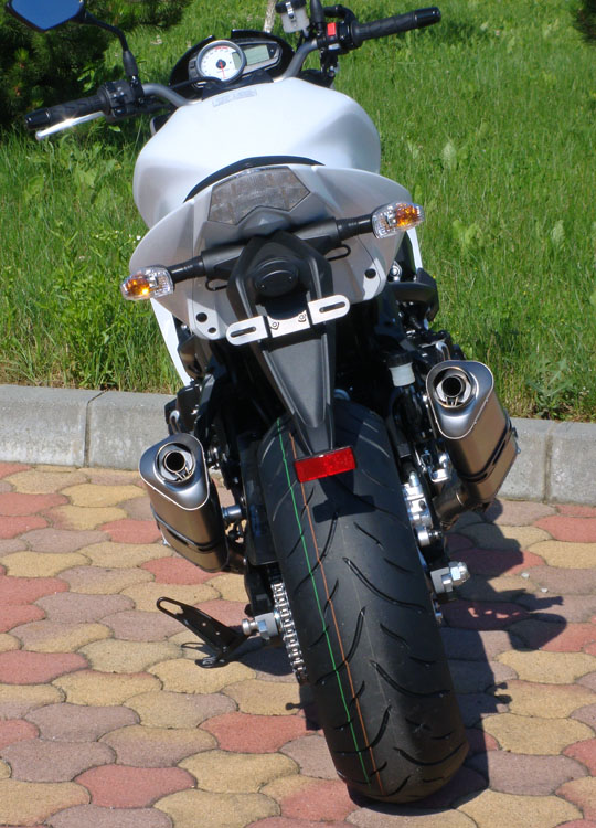 Uitlaat Kawasaki Z1000 2007-2009 Bodis SB1 RVS geborsteld