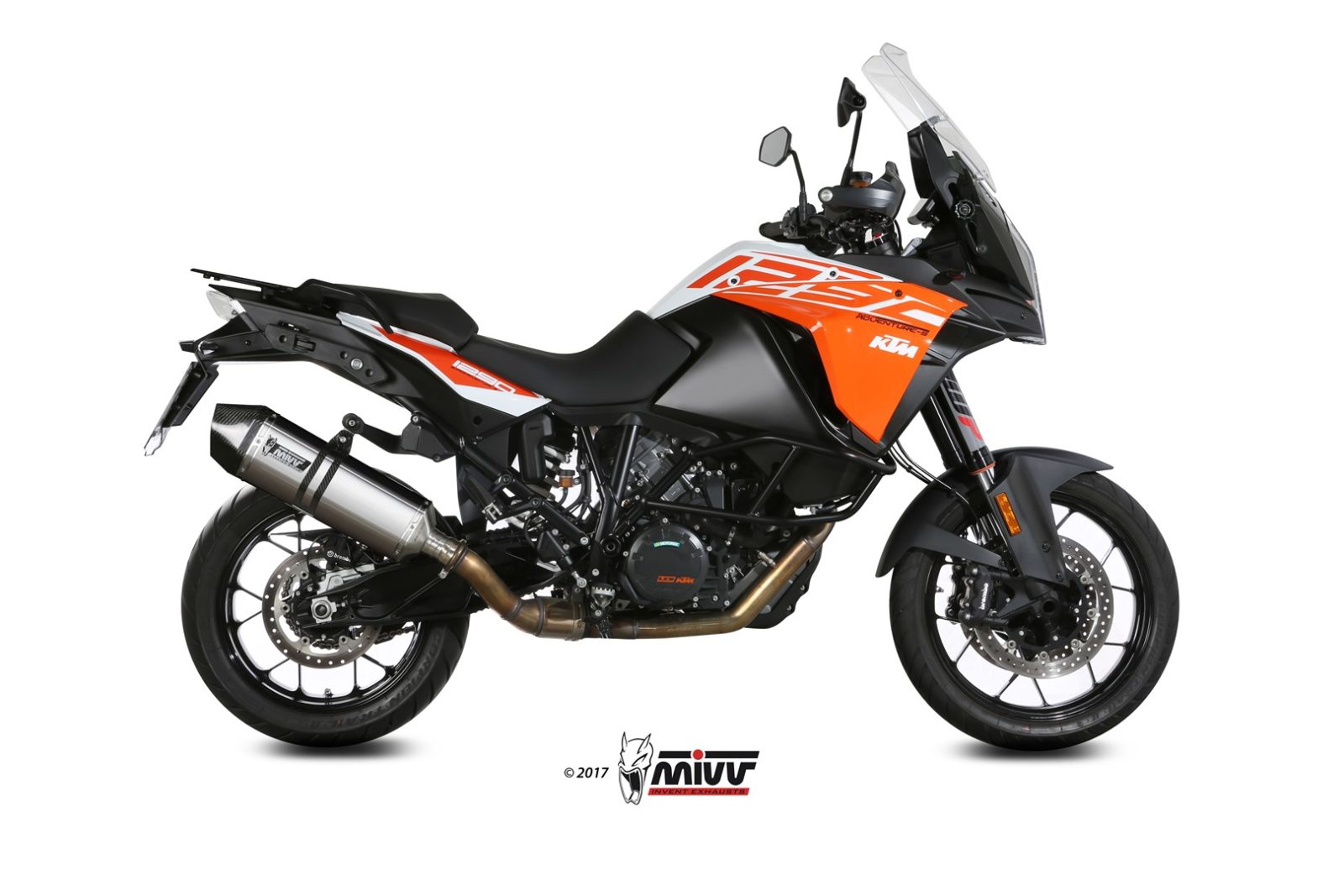 MIVV Speed Edge Slip On uitlaat KTM 1050 / 1090 / 1190 / 1290 Adventure (2015-2020) BI-1088591002 1