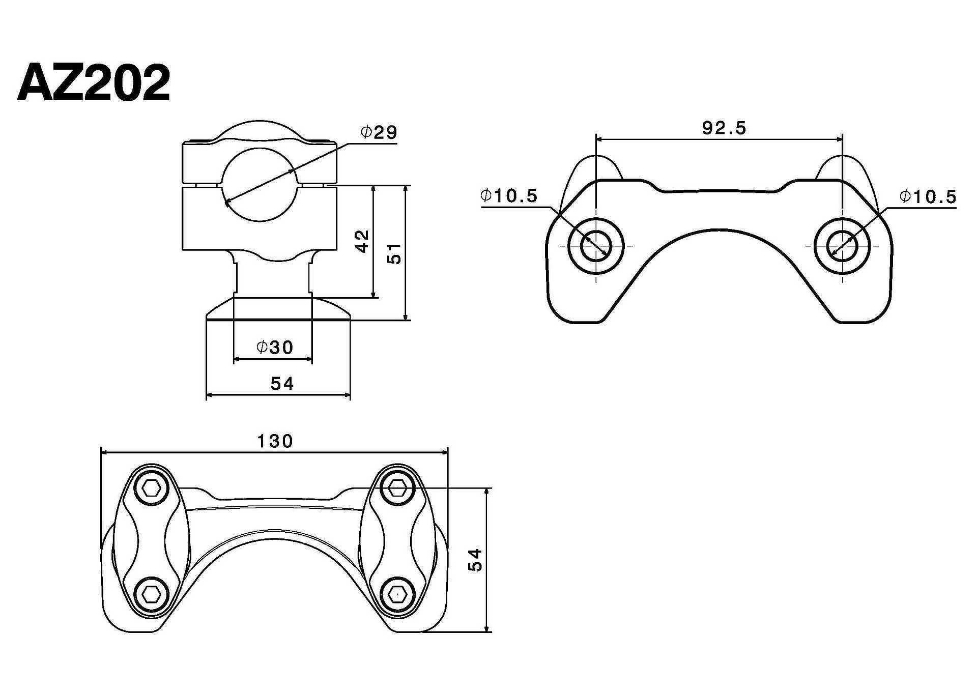 Rizoma stuur risers Ducati Monster 821 / 1200