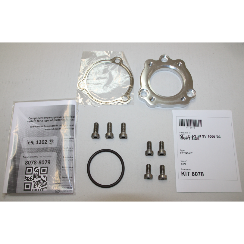 Ixil Hexoval Xtrem Evolution uitlaat Suzuki SV1000N / S (2003-2011) BI-1149305 1