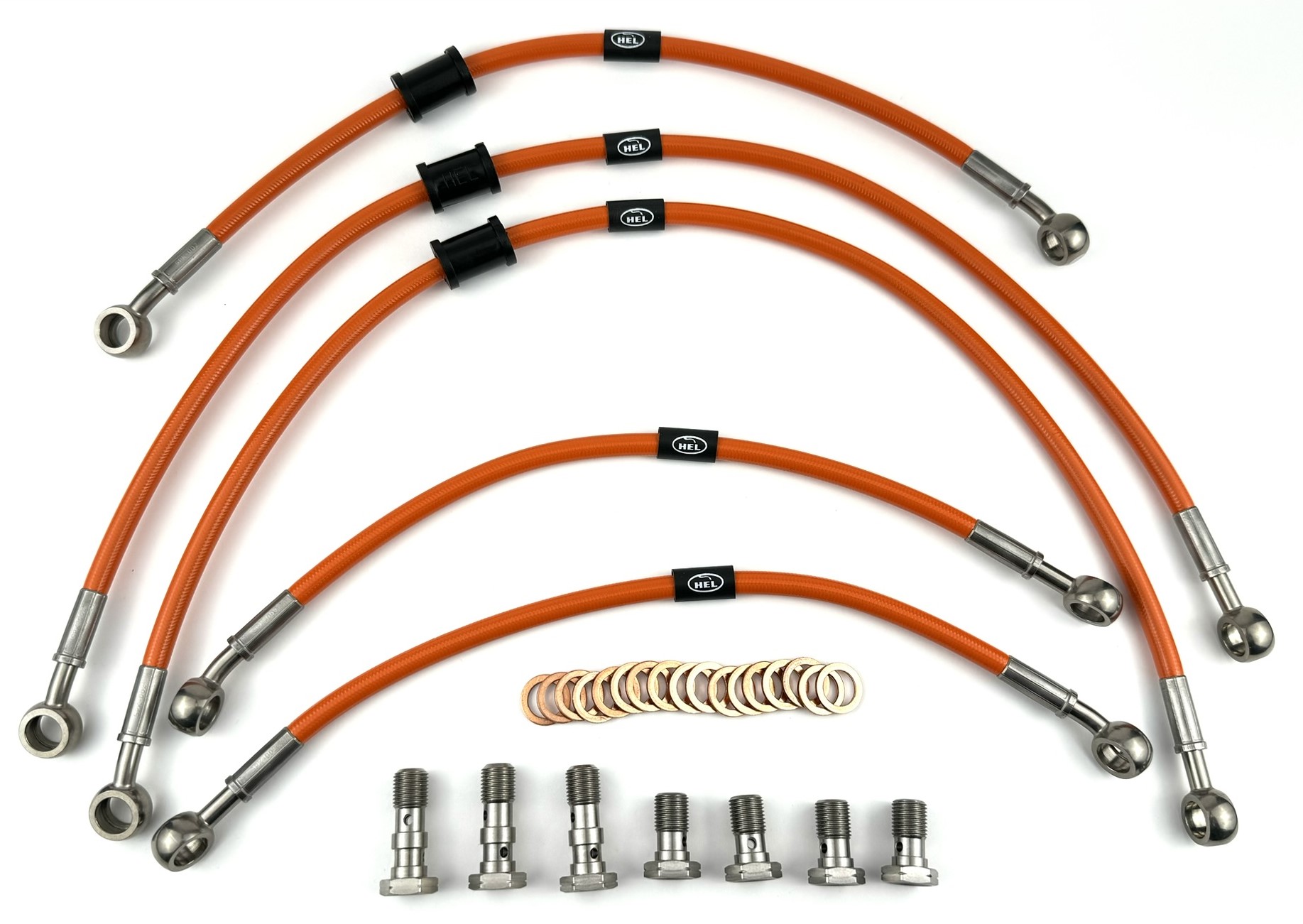 HEL remleidingen Suzuki GSX1100 Katana 1982-1985 (GS110XS) S voorzijde HEL remleidingen Suzuki GSX1100 Katana 1982-1985 (GS110XS) S voorzijde