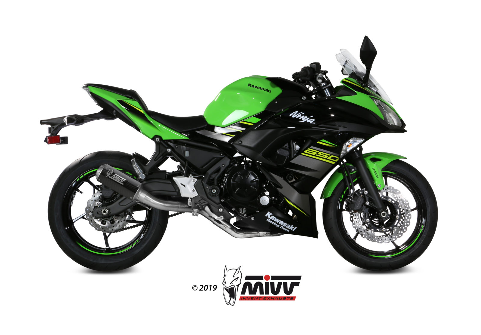 MIVV MK3 compleet uitlaatsysteem Kawasaki Z650 / Ninja 650 (2017-2023) BI-1096317001 2