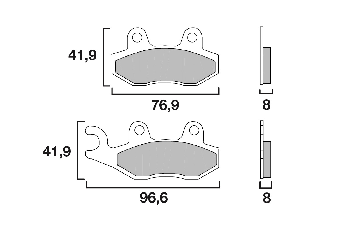 Brembo remblokken