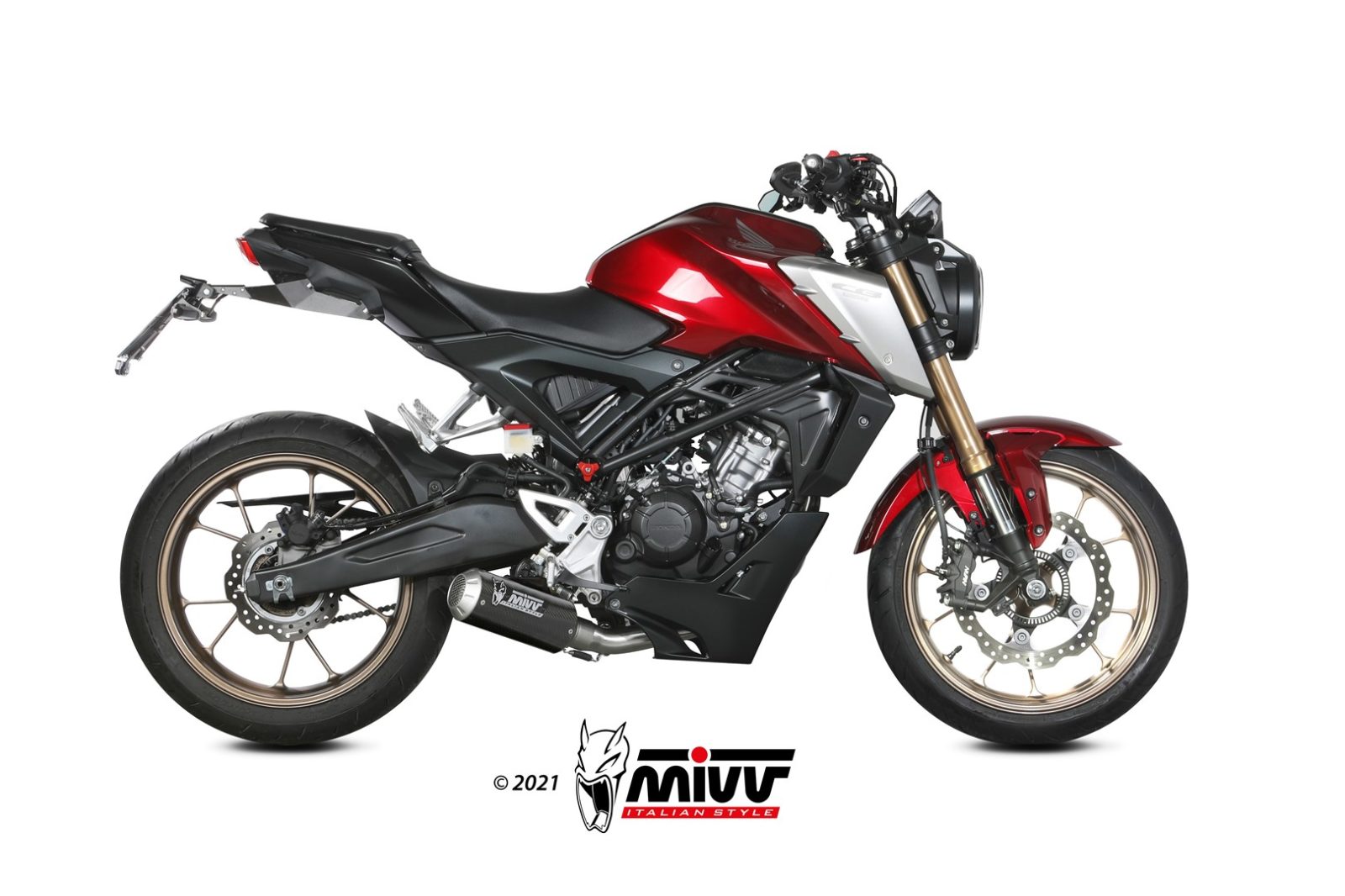 MIVV MK3 compleet uitlaatsysteem Honda CB125R (2021-2024) BI-1106512 1