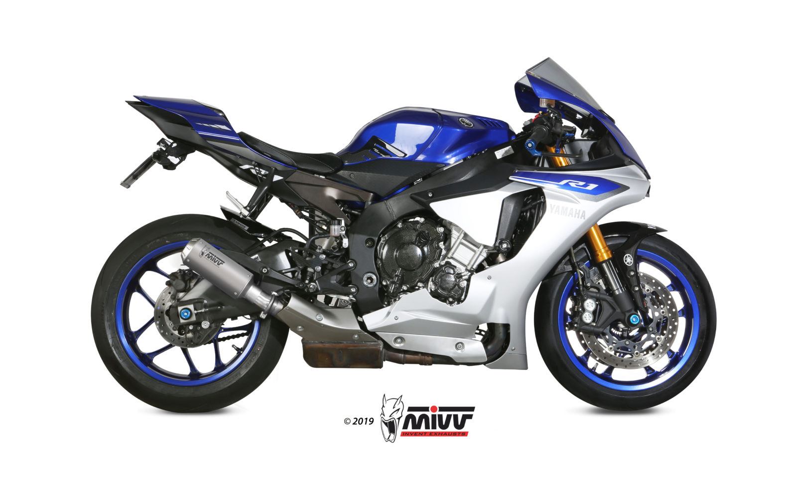 MIVV MK3 Slip On uitlaat Yamaha YZF / R1 / M (2015-2024) BI-1088613001 1