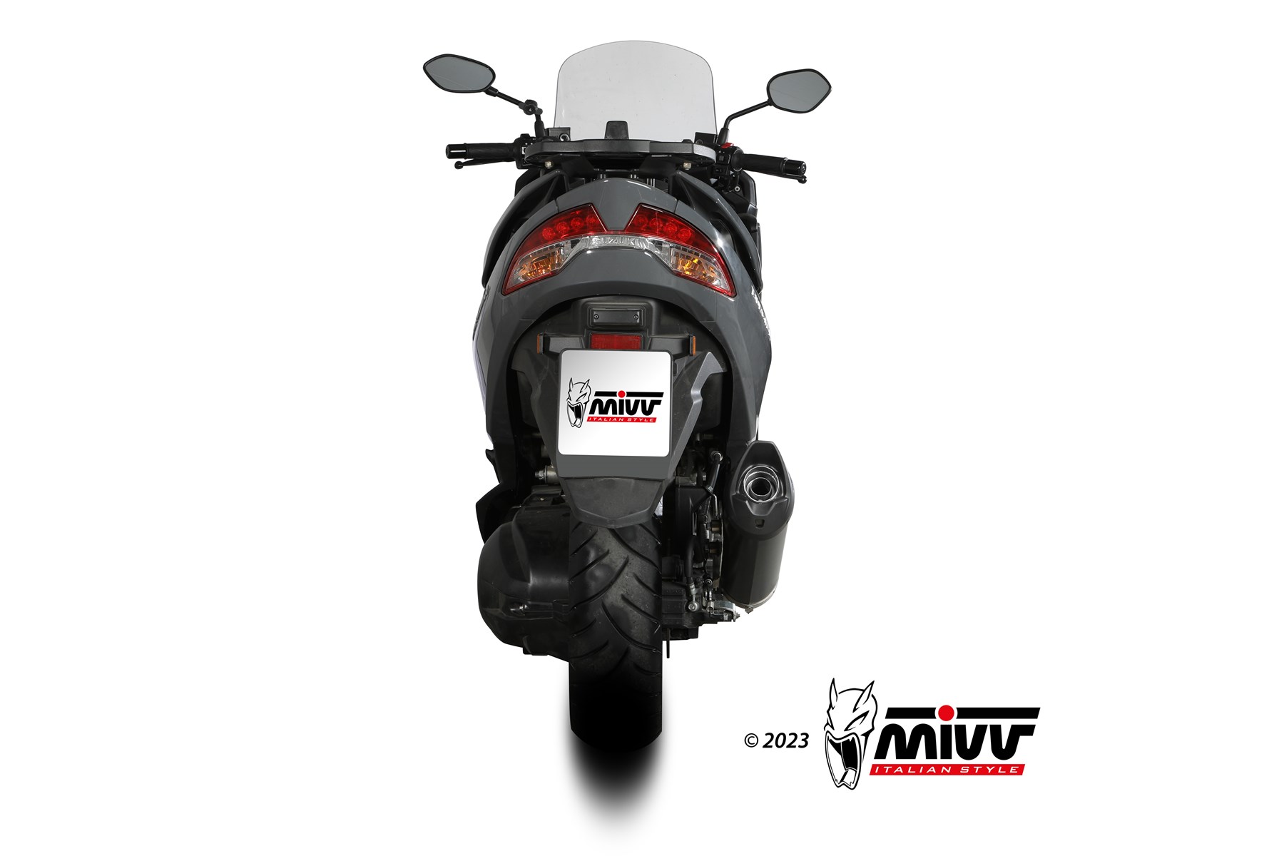 MIVV Mover Slip On uitlaat Suzuki Burgman 400 ABS (2022-2024) BI-1126781 1
