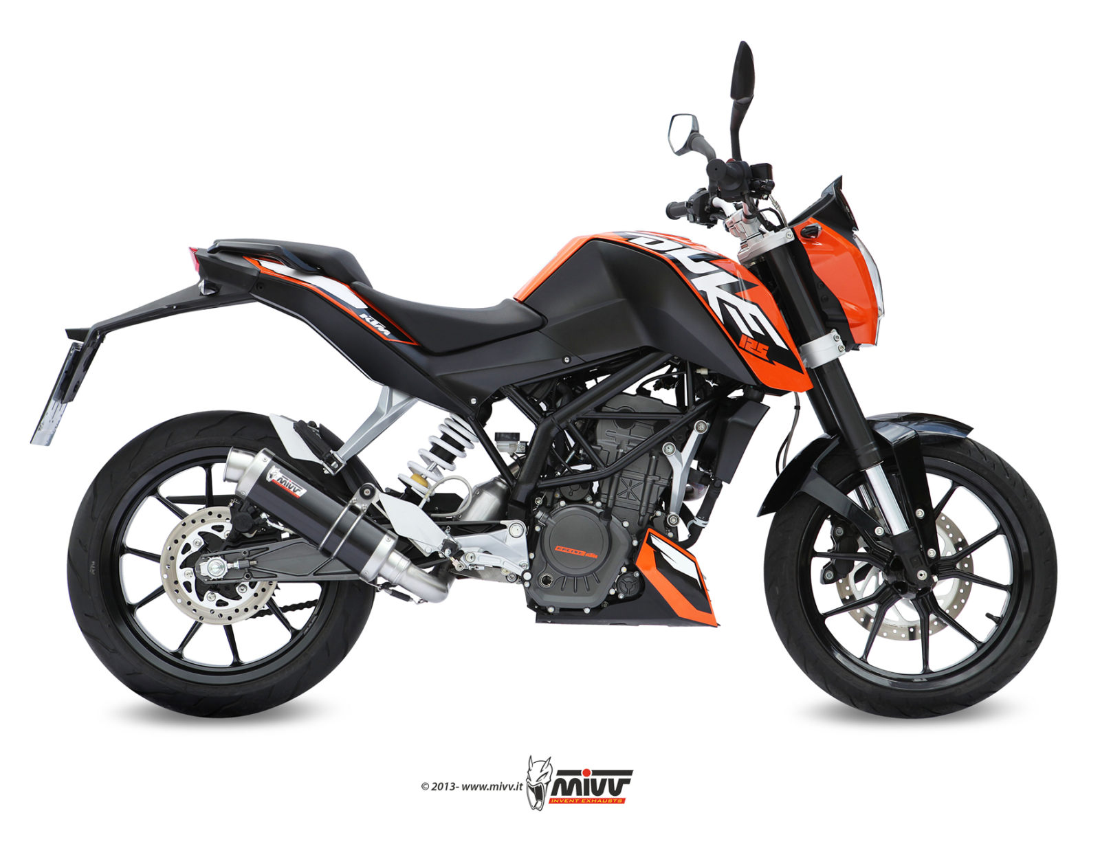 MIVV GP compleet uitlaatsysteem KTM 125 / 200 Duke (2011-2016) BI-1088423001 1