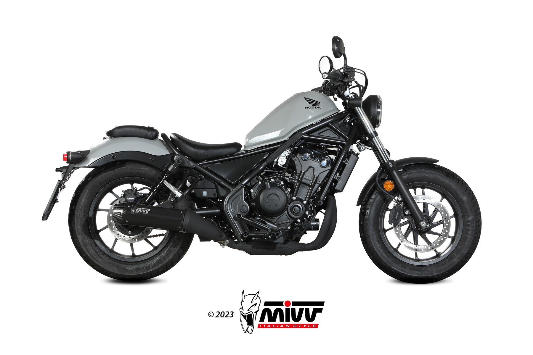 MIVV HR-1 Slip On uitlaat Honda CMX500 Rebel (2022-2024) BI-1125801001 1
