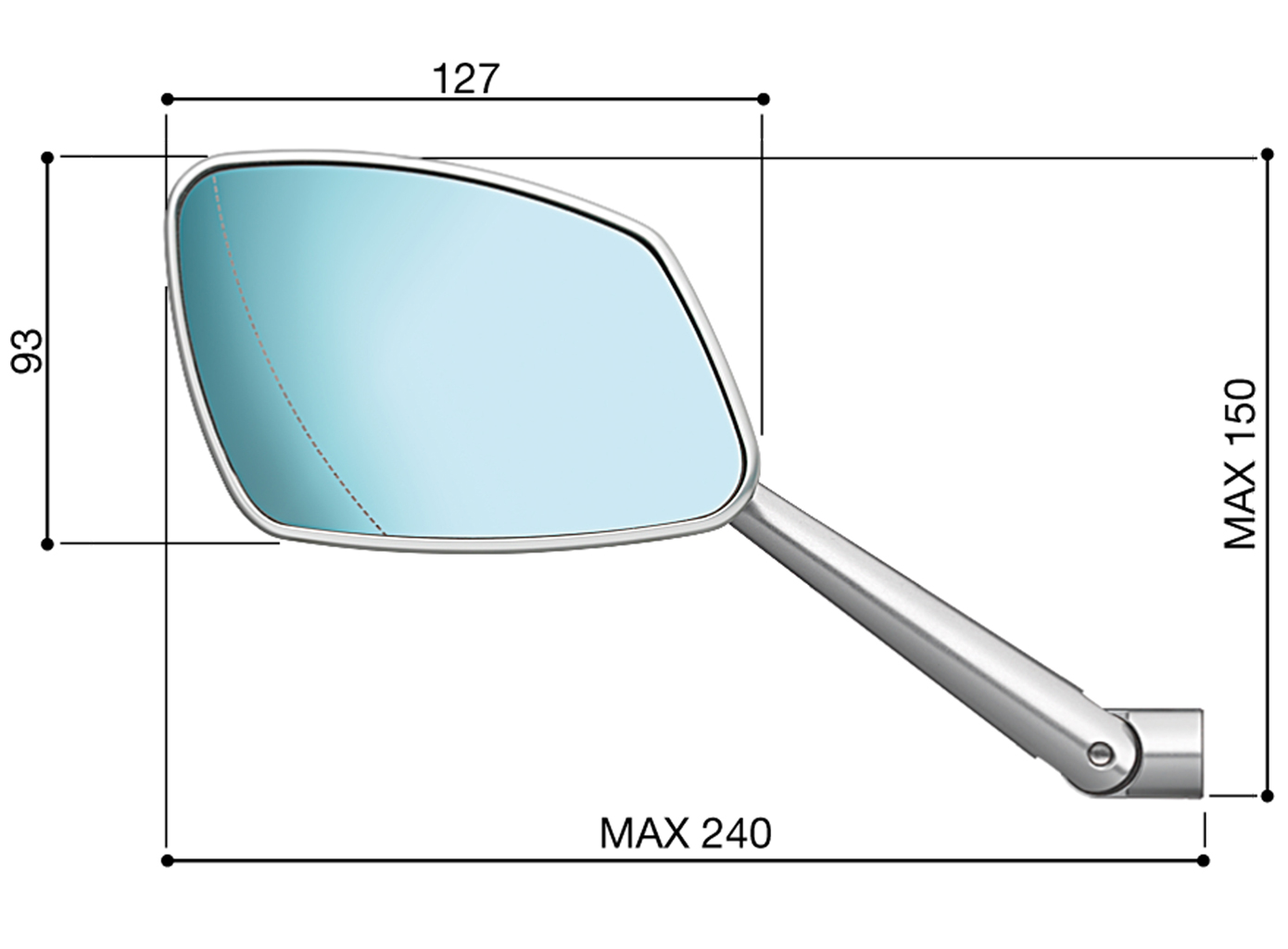 Rizoma spiegel 4D LINKS RIBS208A 3