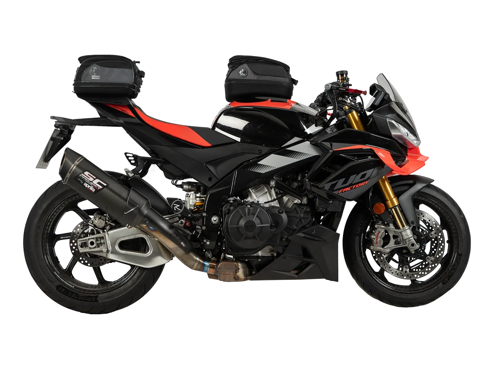 Hepco en Becker bevestiging Tanktas Aprilia Tuono V4 1100 / Factory (2025-) HE51677160009 4