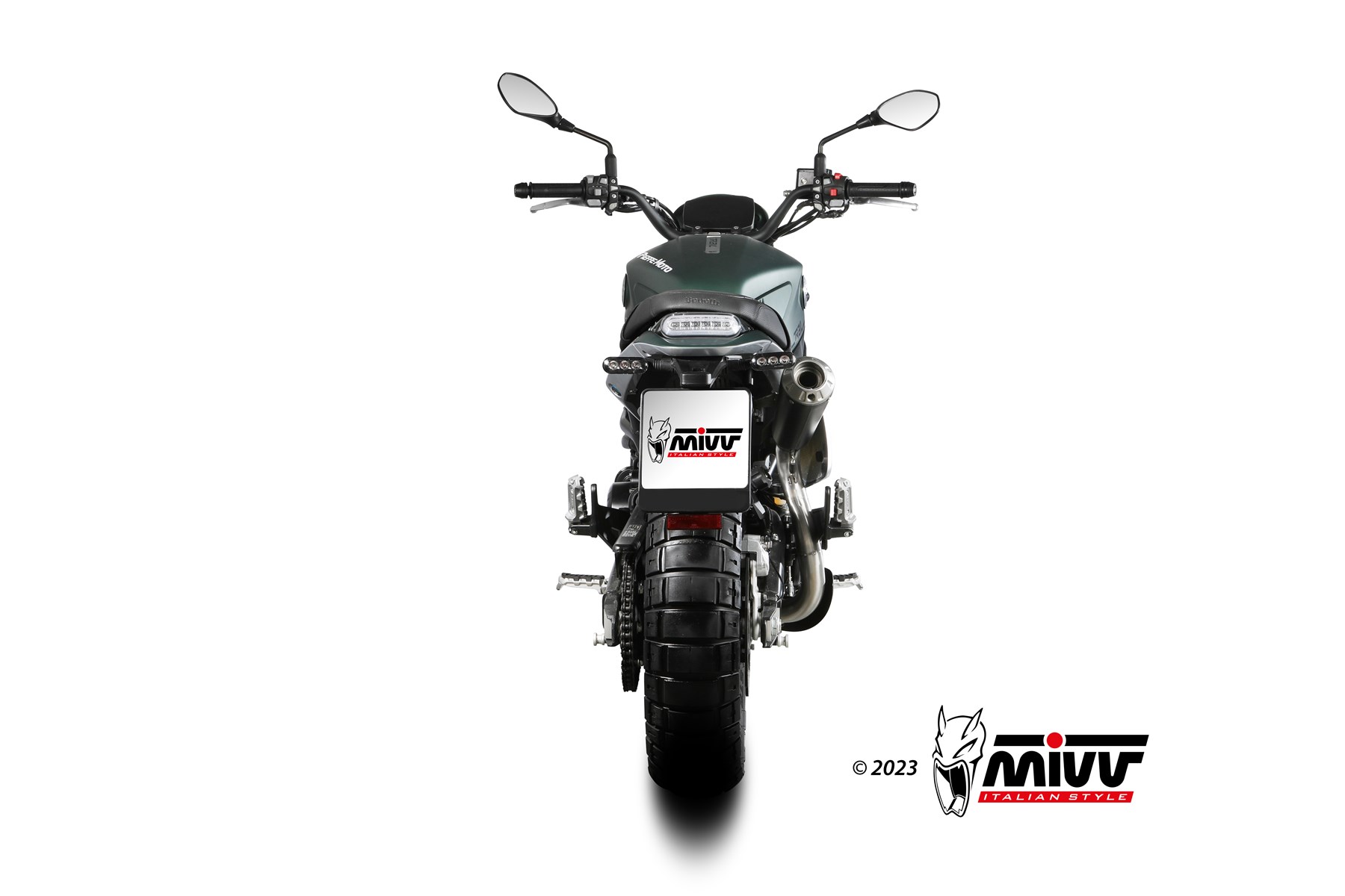 MIVV X-M1 Slip On uitlaat Benelli Leoncino 800 Trail (2022-2024) BI-1125719001 3