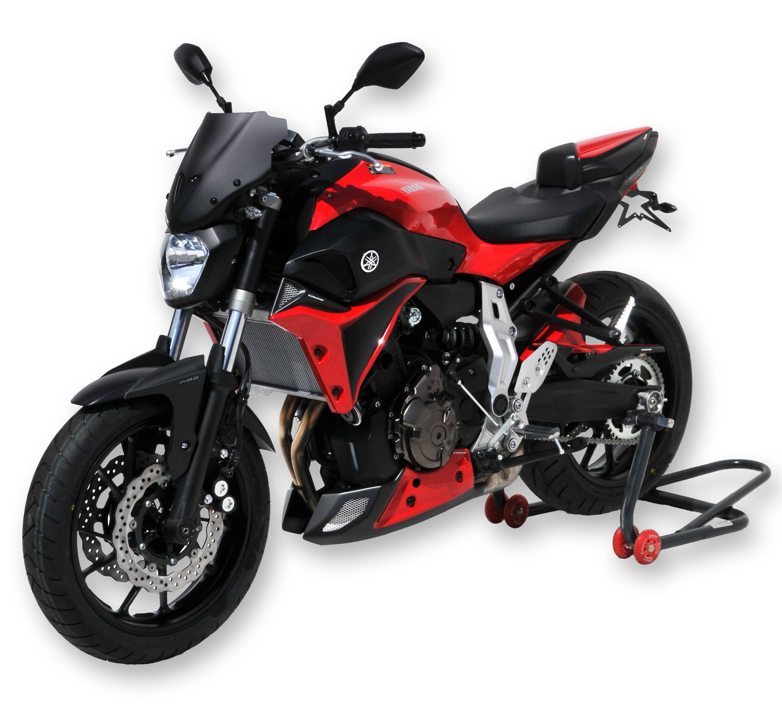 Ermax zijpanelen radiator Yamaha MT07 2014-2017 Ongespoten E760200121 3