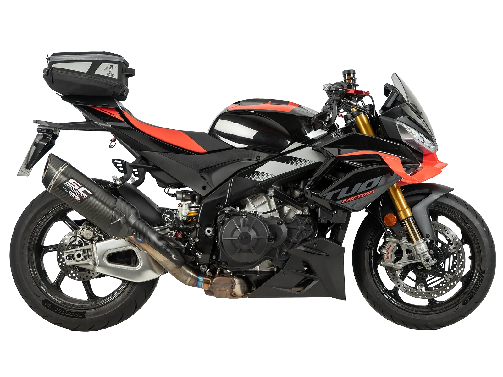 Hepco en Becker Sportrack bagage drager Aprilia Tuono V4 1100 / Factory (2025-) HE67077160001 3