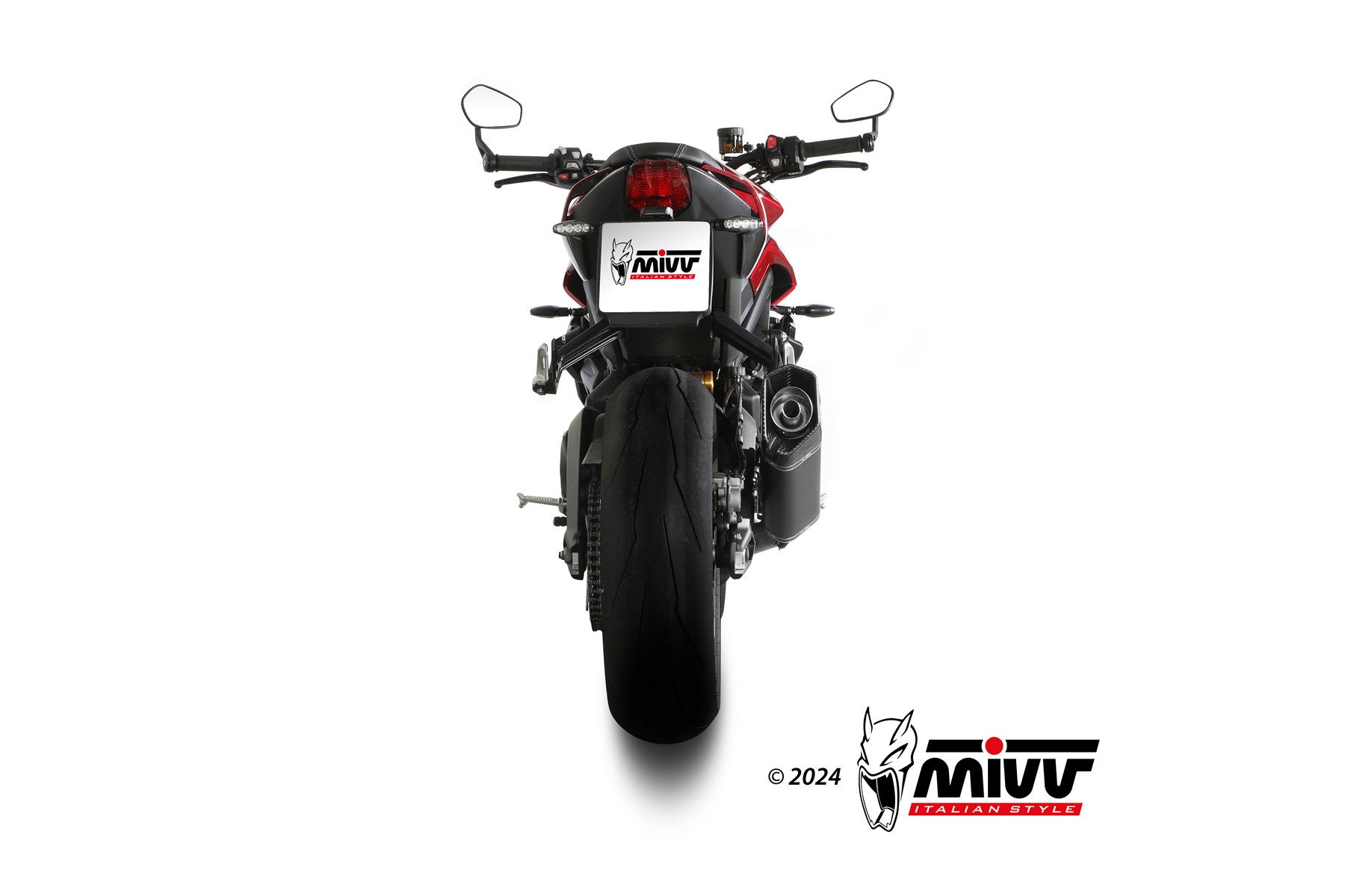 MIVV SR-1 compleet uitlaatsysteem Triumph Street Triple R / RS (2023-2024) BI-1126658001 2