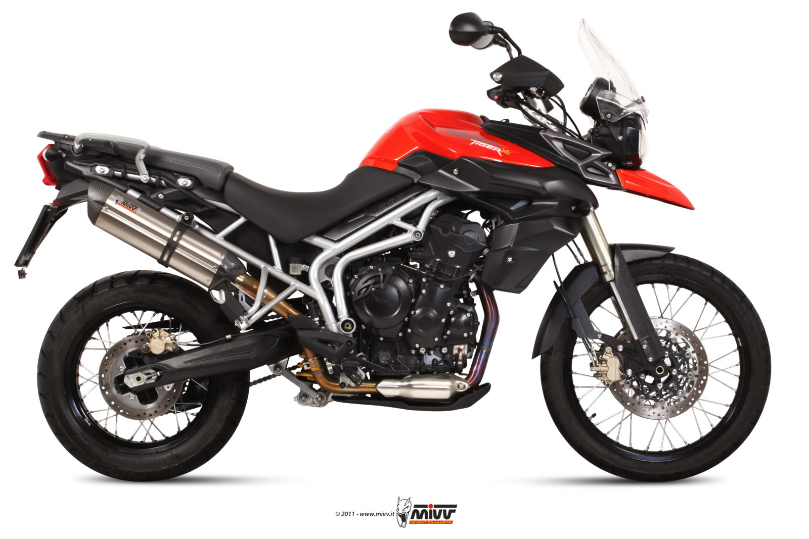 MIVV Suono Slip On uitlaat Triumph Tiger 800 / XC / XCA / XRX / XRT (2011-2020) BI-1088607002 1