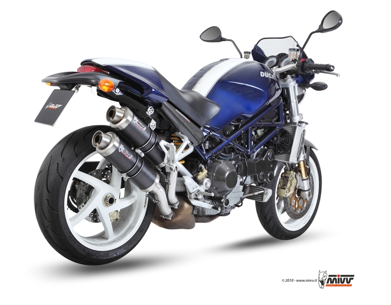 MIVV GP 2 Slip On uitlaat Ducati Monster S4R / S2R 800 / 1000 (2003-2010) BI-1089524001 1