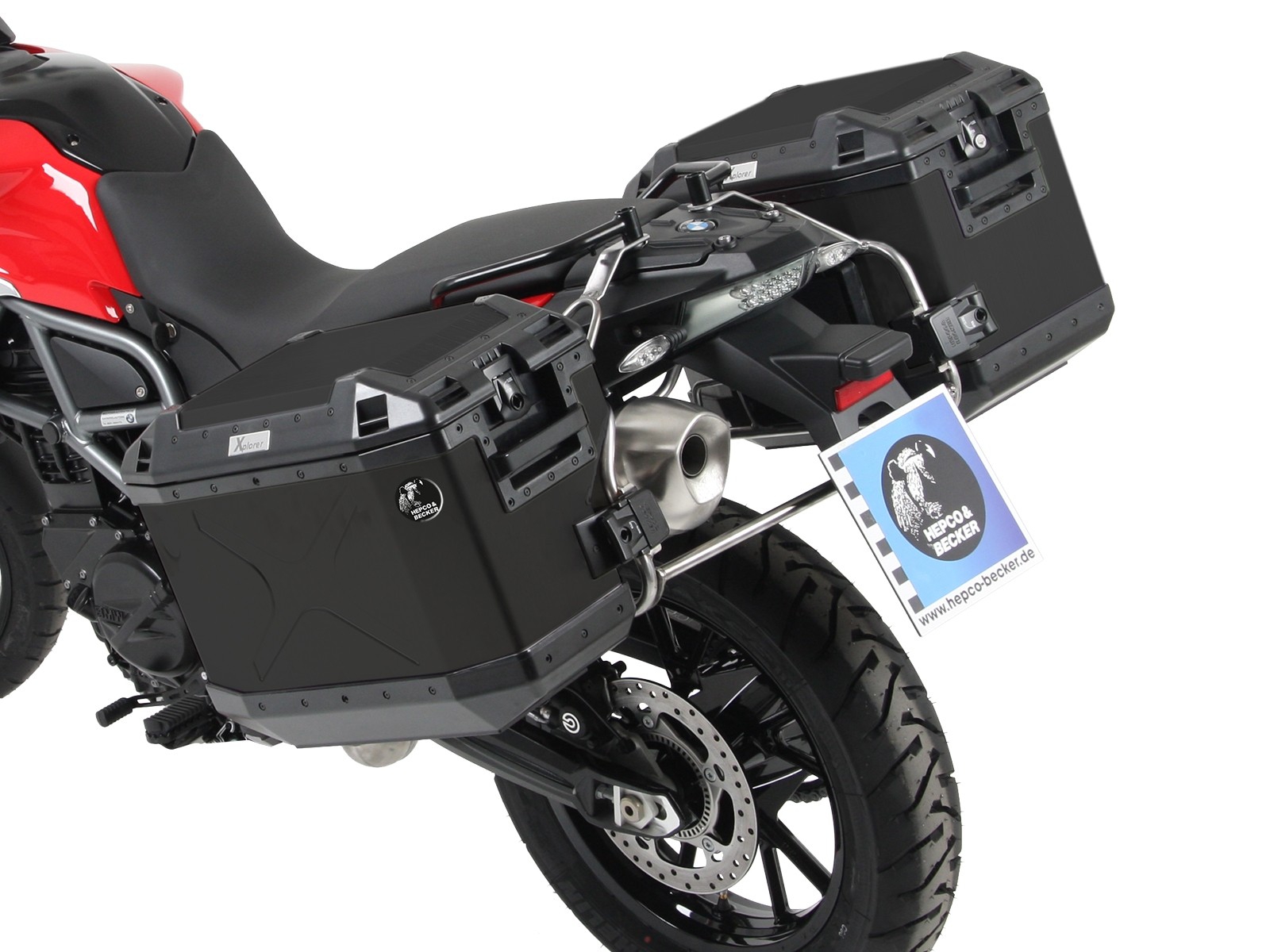 Hepco en Becker zijkoffers BMW F700GS / F650GS vanaf 2008 cutout