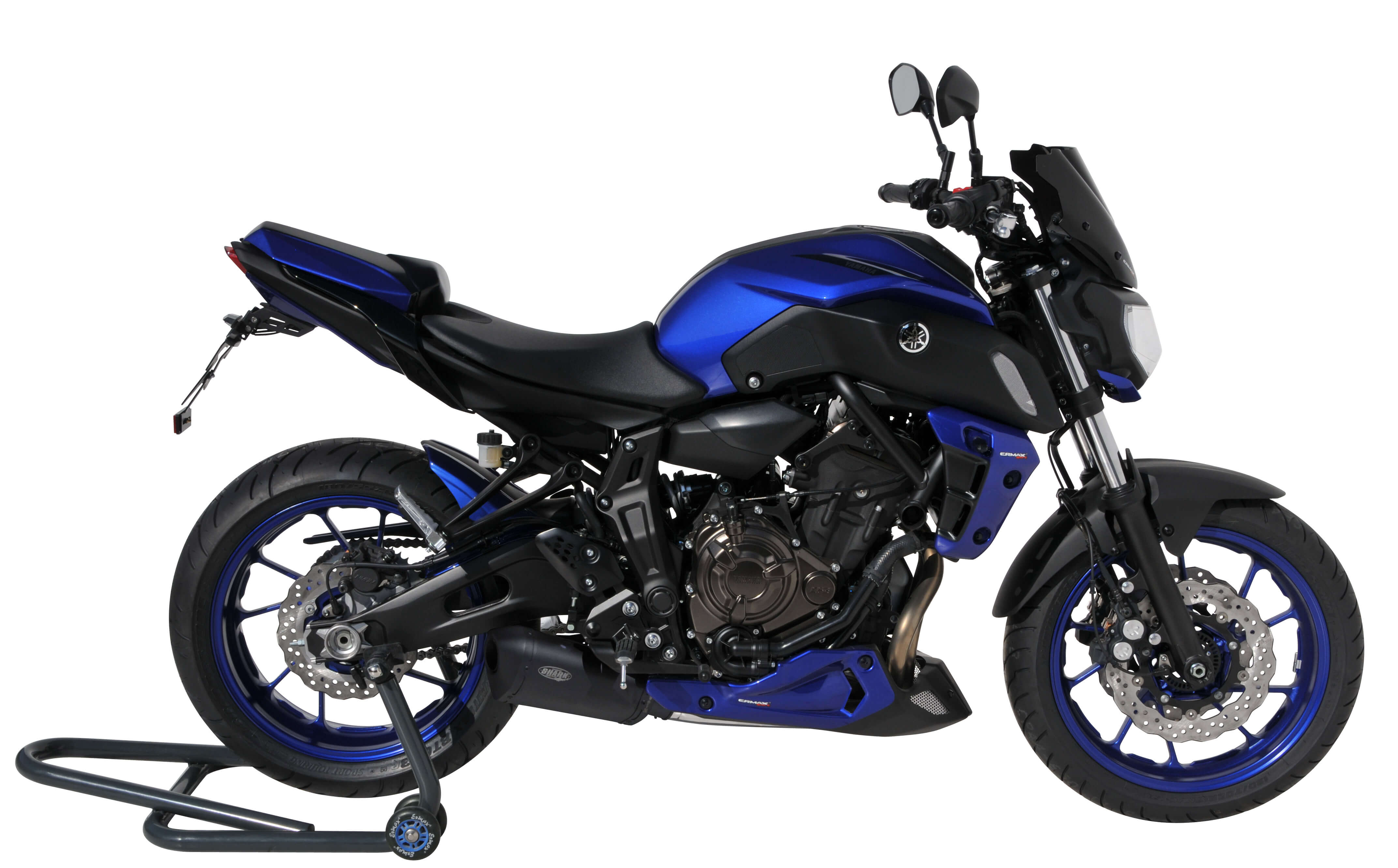 Ermax zijpanelen radiator Yamaha MT07 2018-2020 Ongespoten E7602Y84-00 9