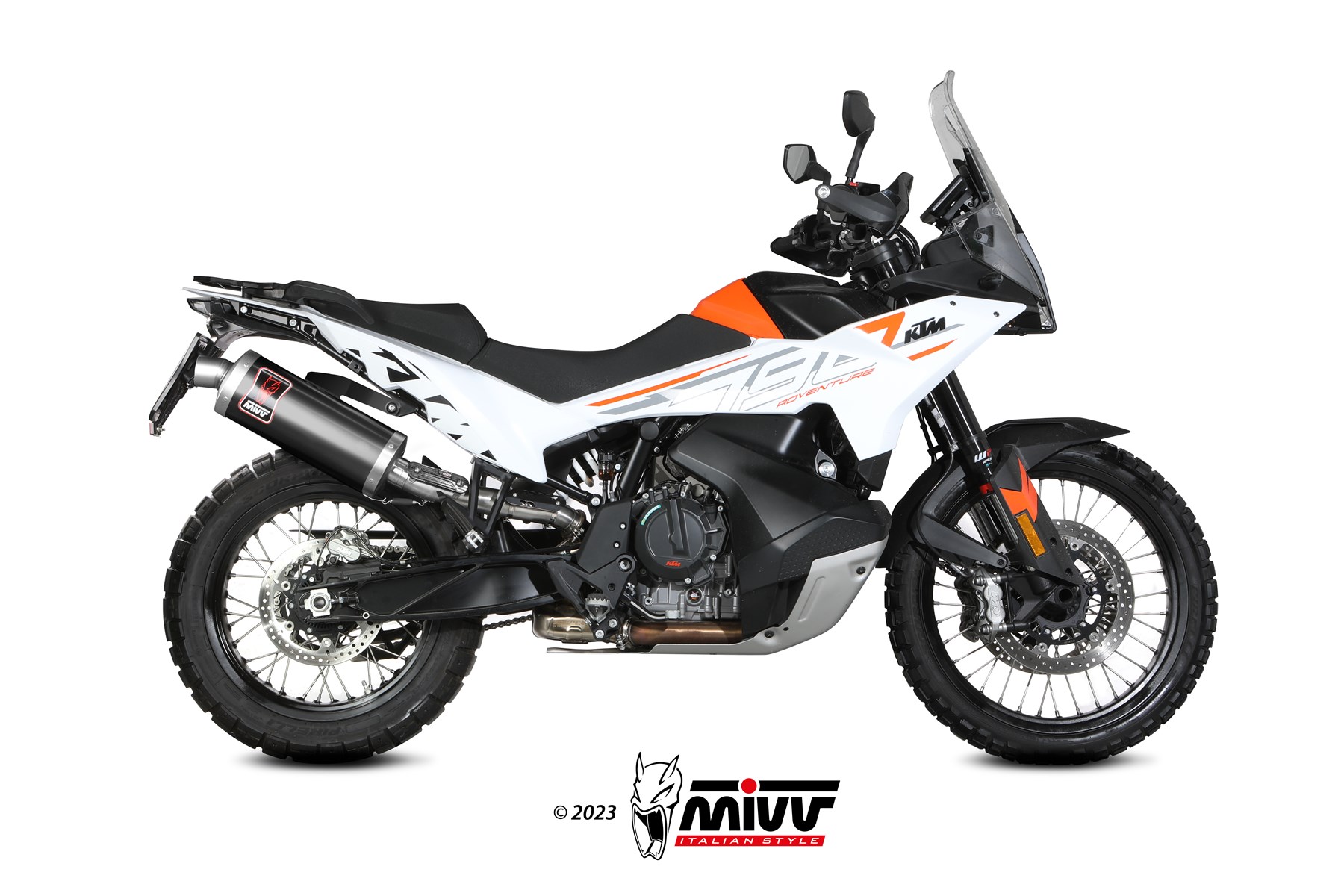MIVV Dakar Slip On uitlaat KTM 790 / 890 Adventure / R / Rally (2019-) BI-1125723001 2