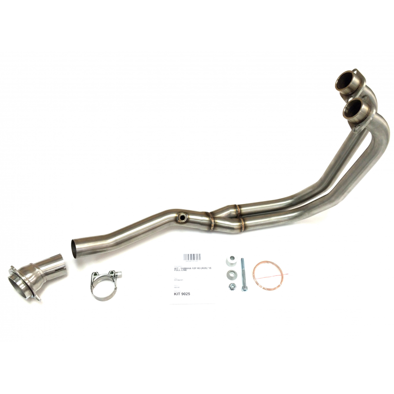 Ixil Hexoval Xtrem Evolution compleet uitlaatsysteem Yamaha MT03 / YZF-R3 BI-1111317 1