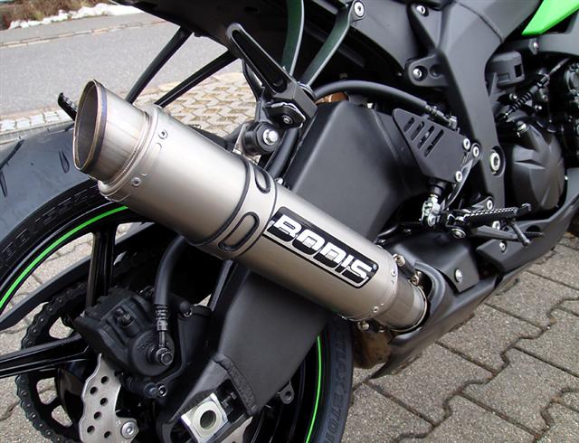 Bodis uitlaat Kawasaki ZX6R 2009-2012 compleet systeem GP1 titanium