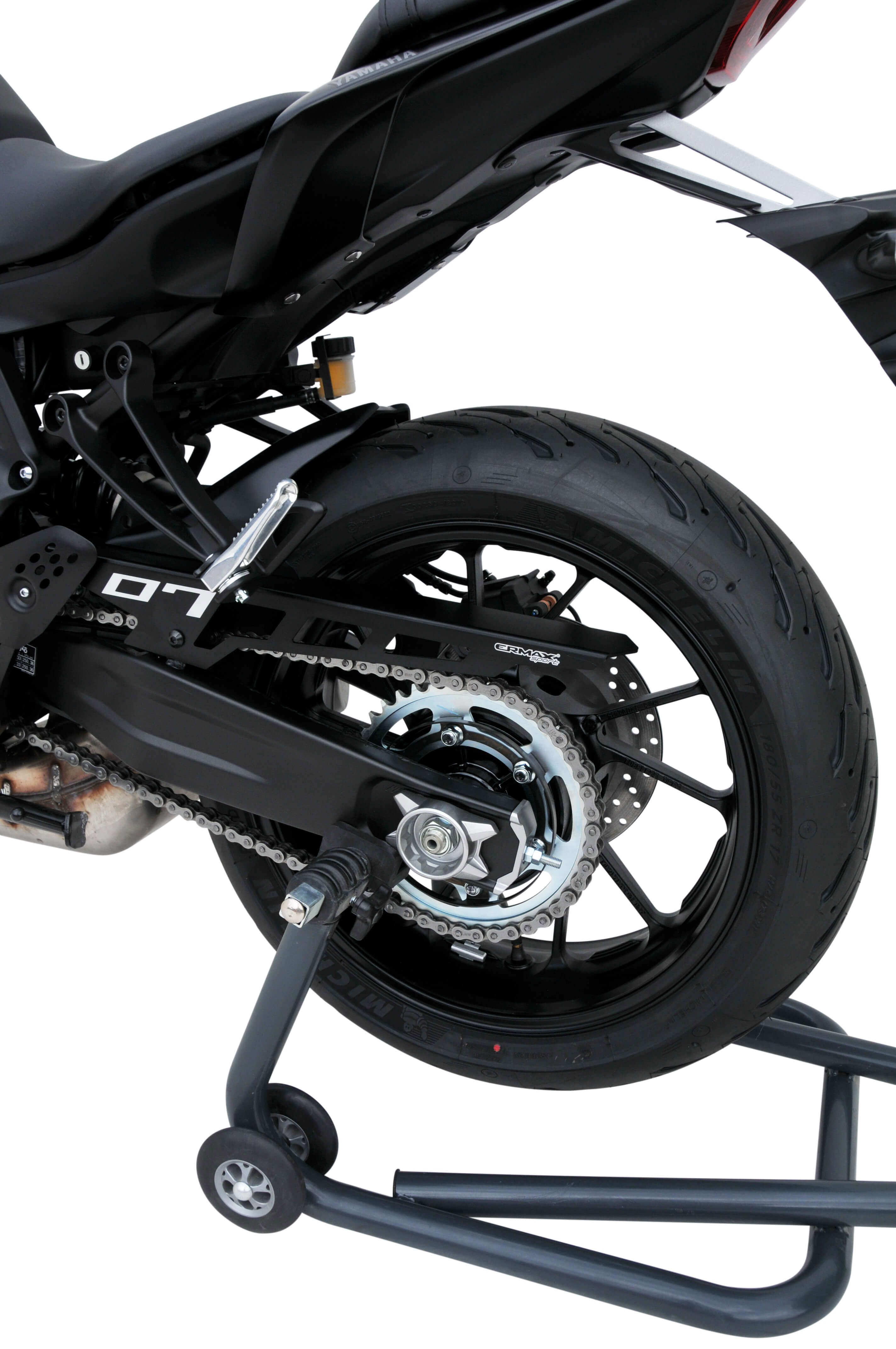 Ermax Evo achterspatbord Yamaha MT07 2021-2024 Ongespoten E7302T97-00 2