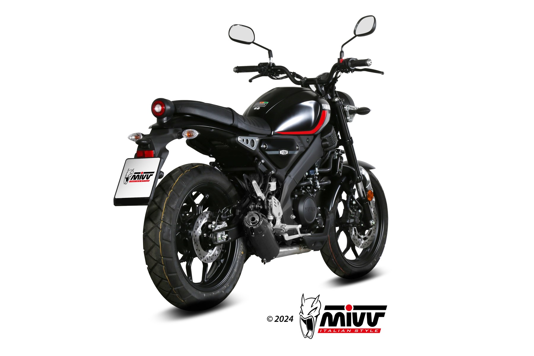 MIVV HR-1 compleet uitlaatsysteem Yamaha XSR125 (2022-2024) BI-1127370001 2