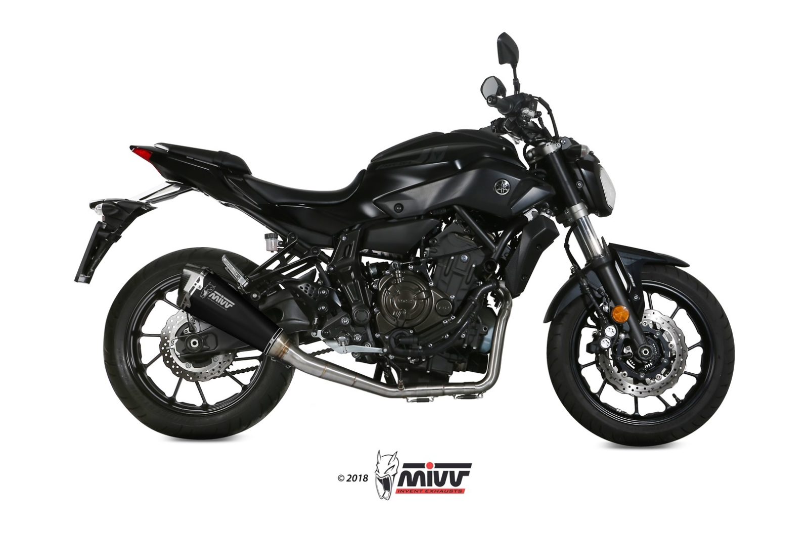 MIVV Delta Race compleet uitlaatsysteem Yamaha MT07 (2021-2024) BI-1088219001 1