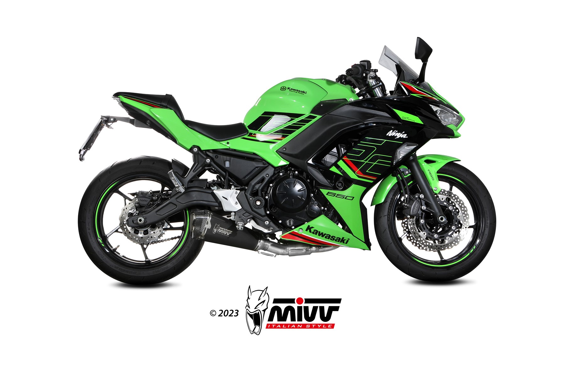 MIVV Delta Race compleet uitlaatsysteem Kawasaki Z650 / Ninja 650 (2024-) BI-1124876002 1