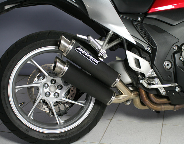 Bodis uitlaat Honda VFR1200 F 2011-2015 GPC-X2 RVS zwart