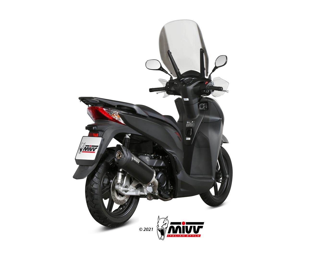 MIVV Mover Slip On uitlaat Honda SH300i ABS (2007-2020) BI-1096372001 3