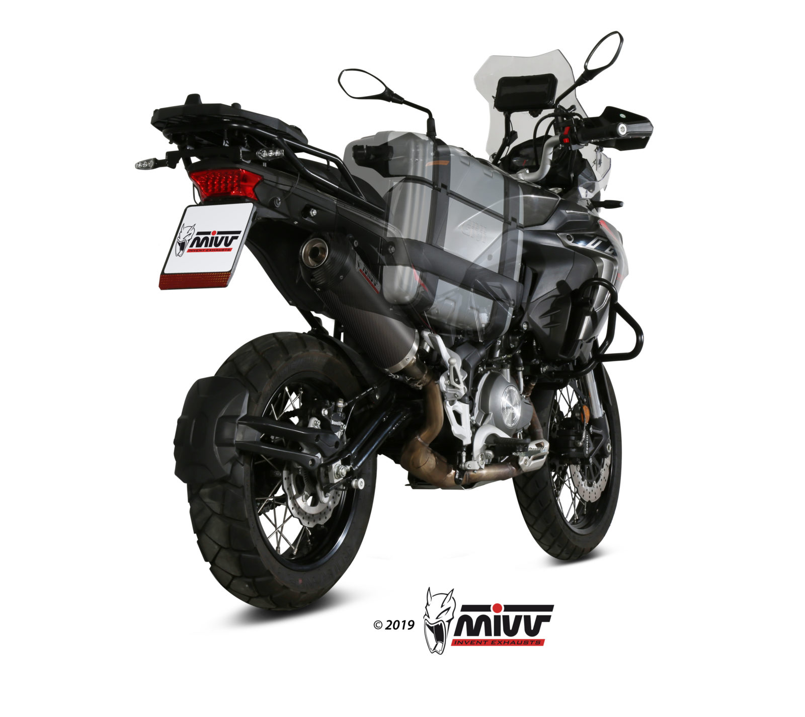 MIVV Oval Slip On uitlaat Benelli TRK 502 X (2018-) BI-1125716001 2