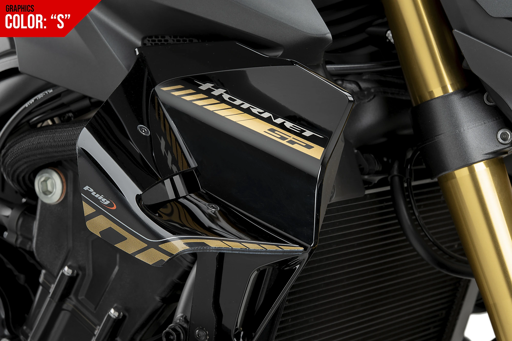 Puig D12 downforce side spoilers Honda CB1000 Hornet / SP (2025-) PU22384S 2