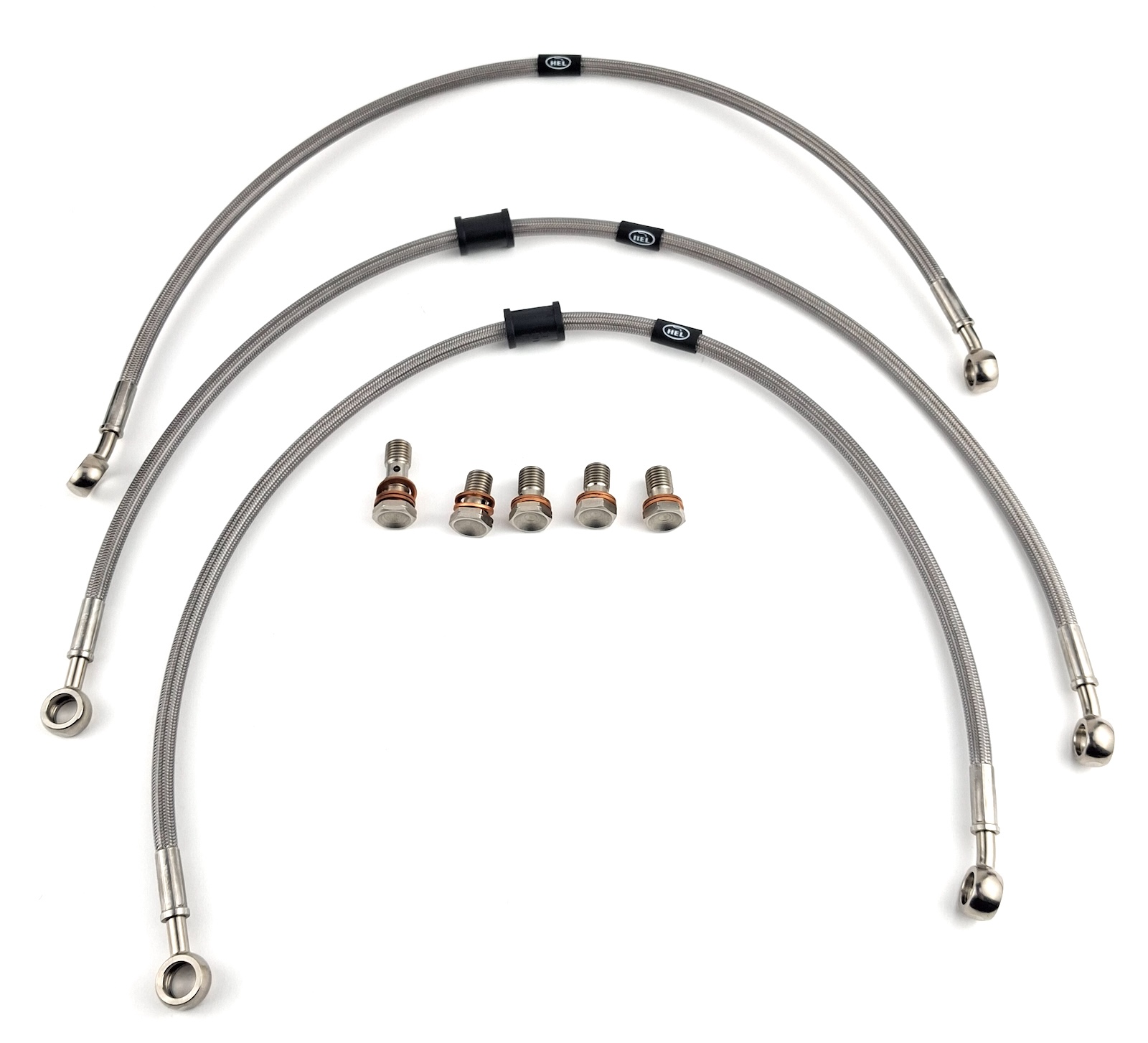 HEL remleidingen Yamaha XV1100 Virago 1986-1998 S voorzijde HBF9418