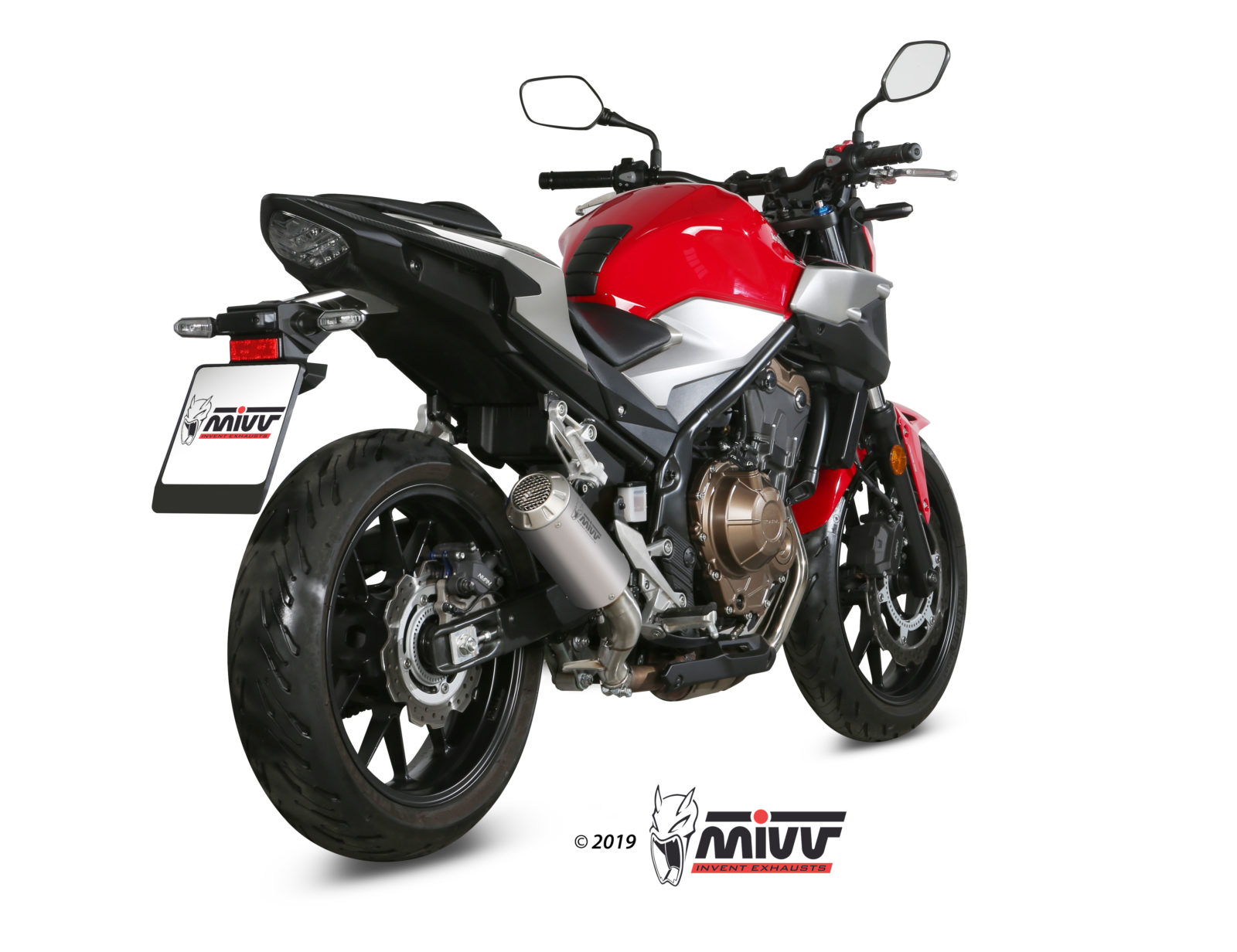 MIVV MK3 Slip On uitlaat Honda CB500F ABS (2019-2024) BI-1101636 1